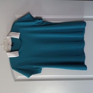 Oakley performance fit short sleeve teal golf shirt XL